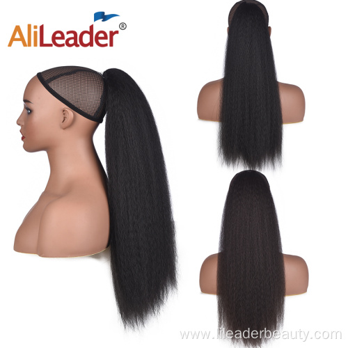 Kinky Straight Synthetic Drawstring Ponytails Hair Extension